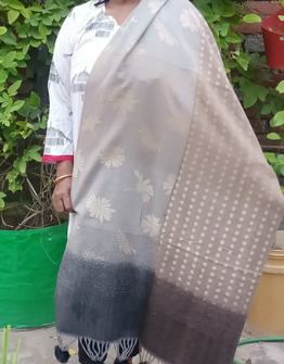 Mix Shade Rabbit Wool Stole