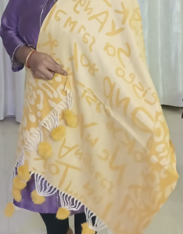 Mustard Yellow Warm Stole